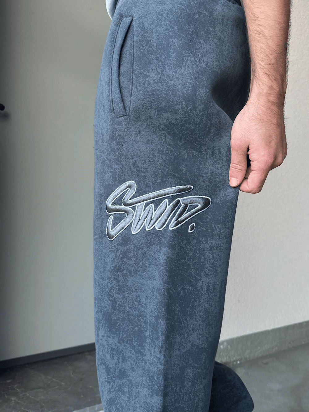 ÖZEL SERİ YIKAMALI STW PAÇA AYARLANABİLİR BAGGY EŞOFMAN ALTI FÜME