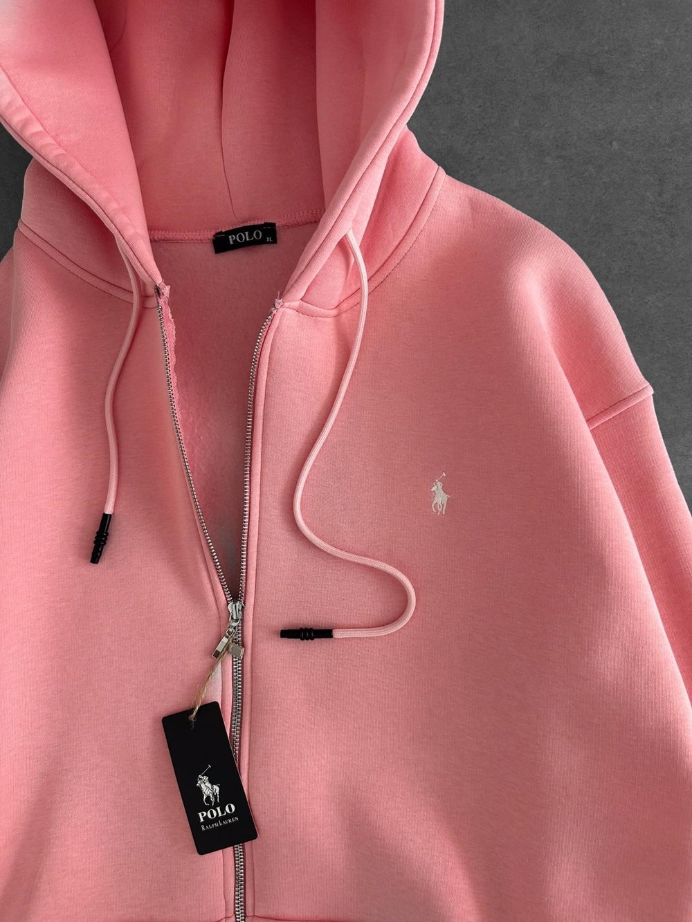 PLO 3 İPLİK PAMUKLU HIRKA PEMBE