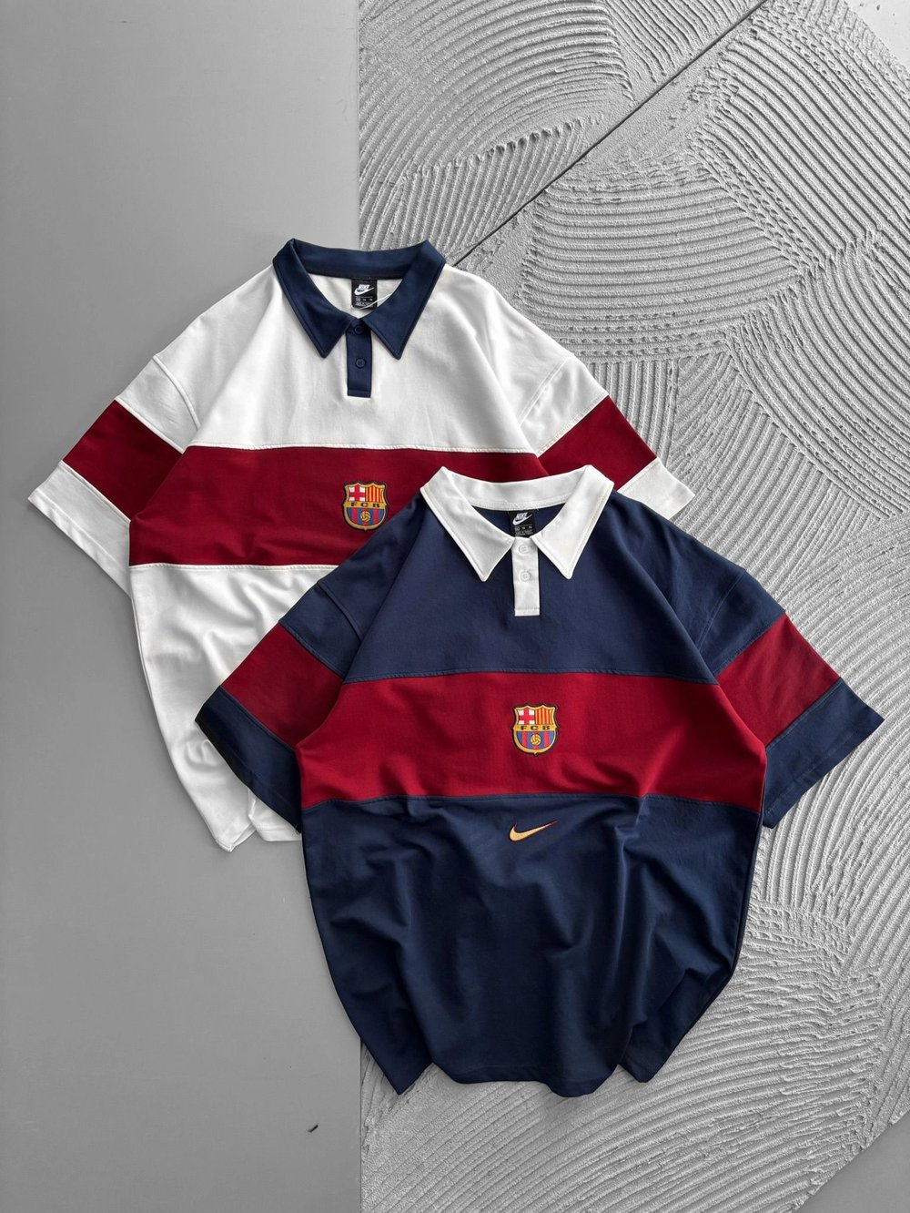 POLO YAKA BARCA ORTA PARÇALI OVERSIZE TSHIRT LACİ