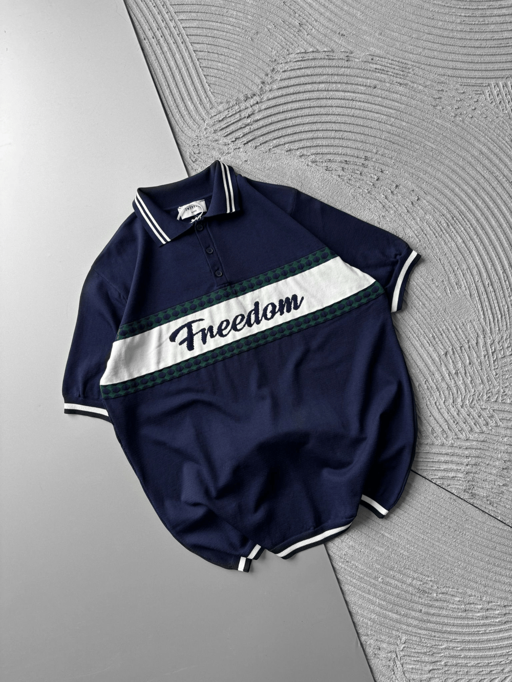 POLO YAKA FREEDOM TRIKO OVERSIZE TSHIRT LACİ