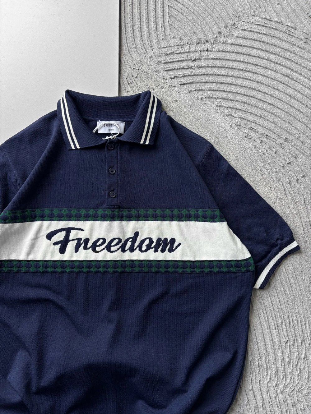 POLO YAKA FREEDOM TRIKO OVERSIZE TSHIRT LACİ