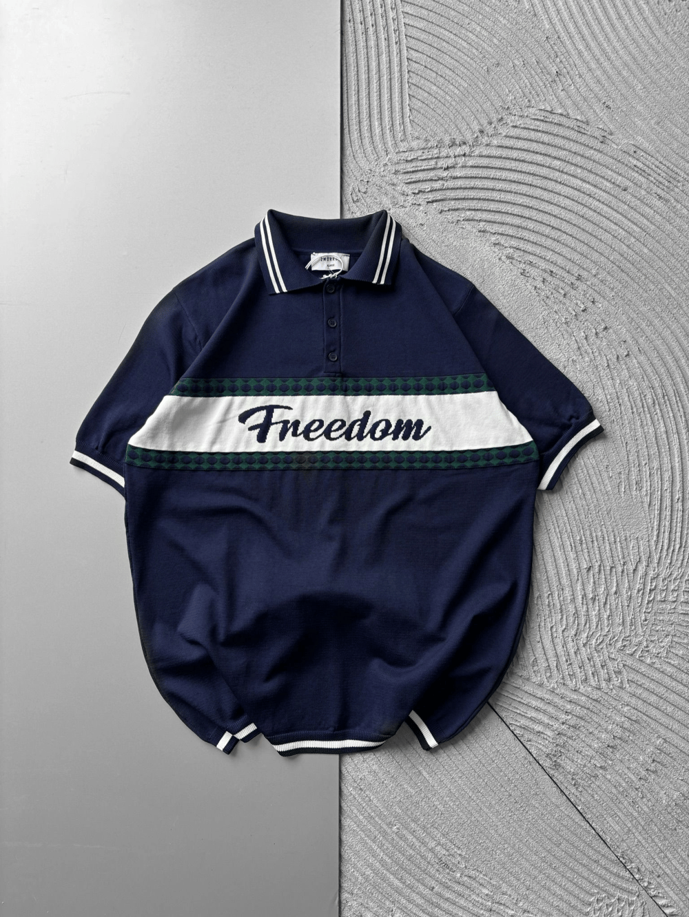 POLO YAKA FREEDOM TRIKO OVERSIZE TSHIRT LACİ
