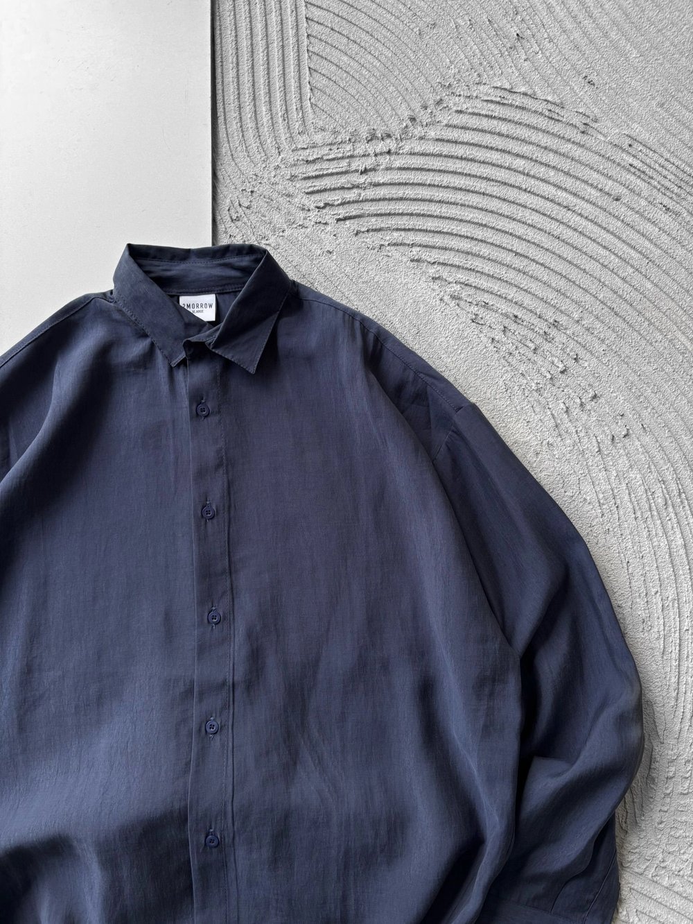 POLO YAKA MODAL KUMAŞ OVERSIZE GÖMLEK LACİ