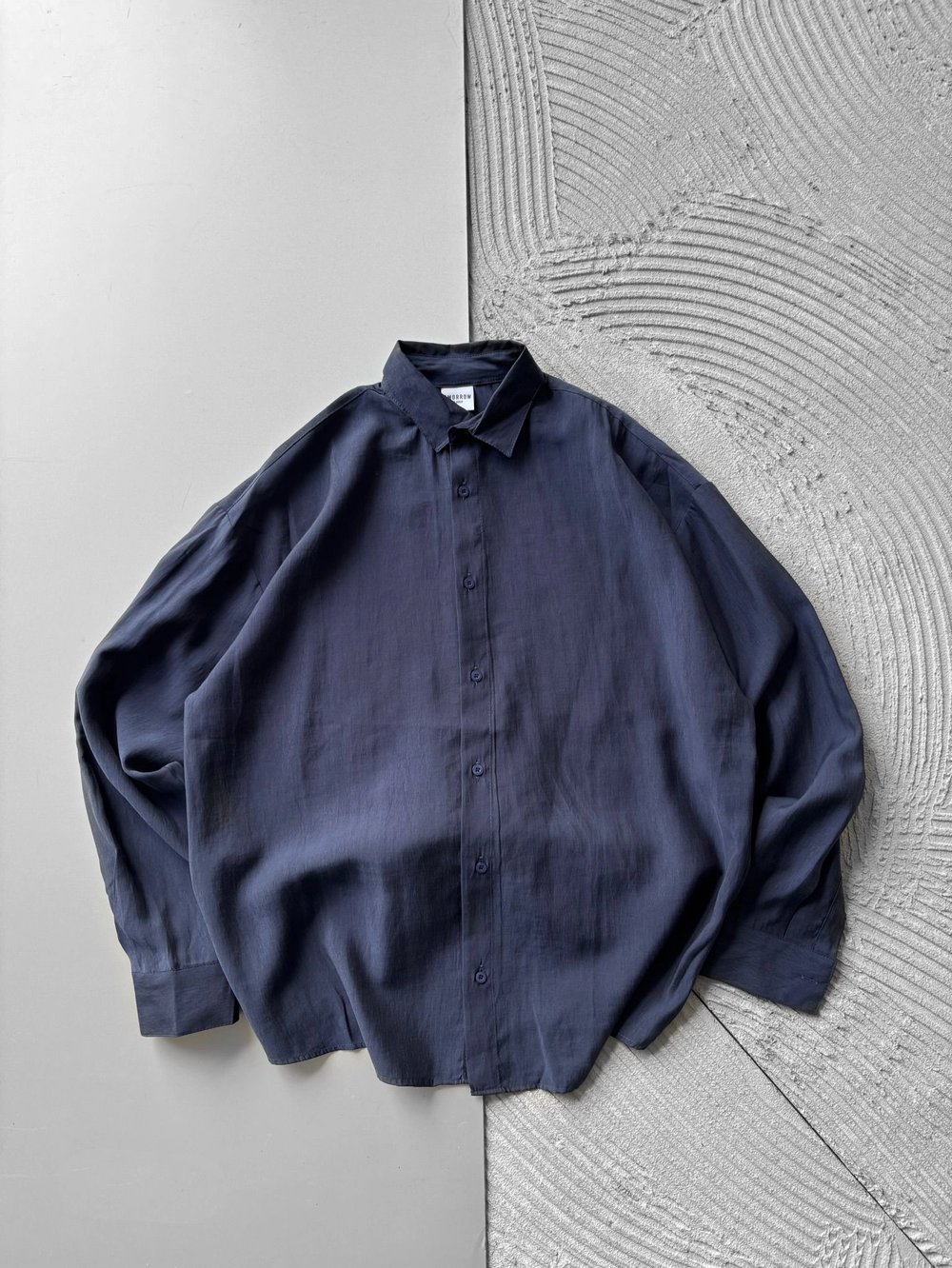 POLO YAKA MODAL KUMAŞ OVERSIZE GÖMLEK LACİ