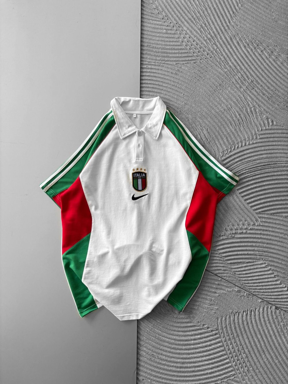 POLO YAKA NK İTALY PARCALİ OVERSİZE TSHİRT