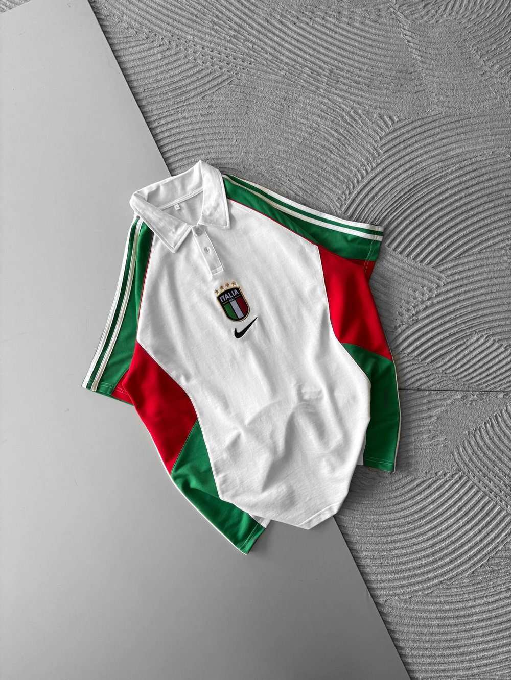 POLO YAKA NK İTALY PARCALİ OVERSİZE TSHİRT
