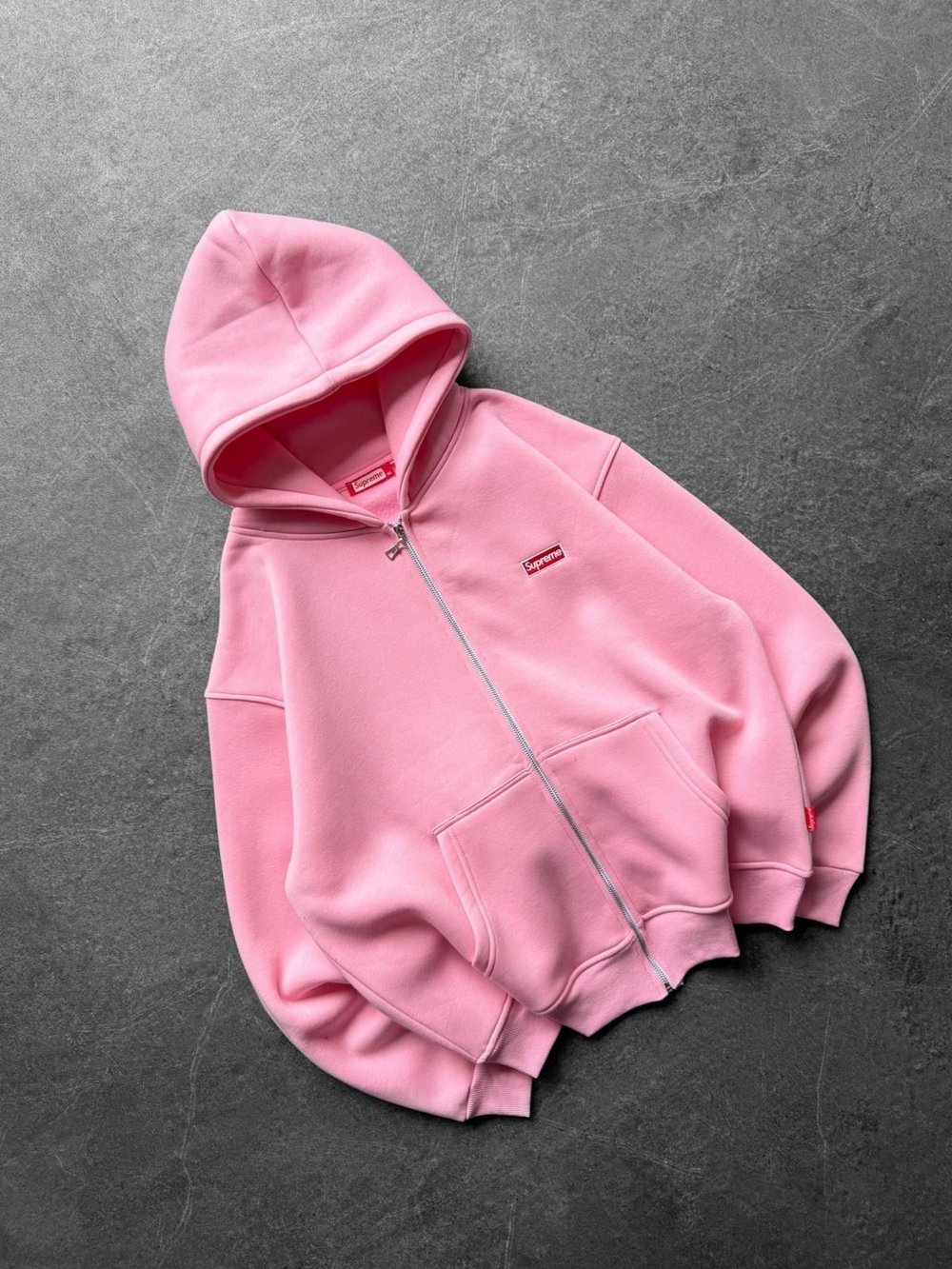 SIRT FUL SUP 3 İPLİK PAMUKLU KUMAŞ HIRKA PEMBE