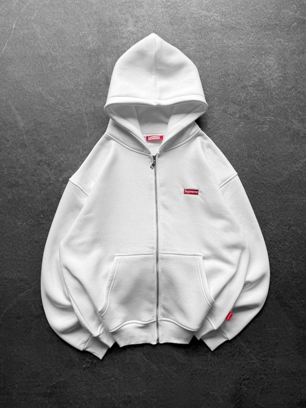 SIRT FUL SUP 3 İPLİK PAMUKLU KUMAŞ HIRKA BEYAZ