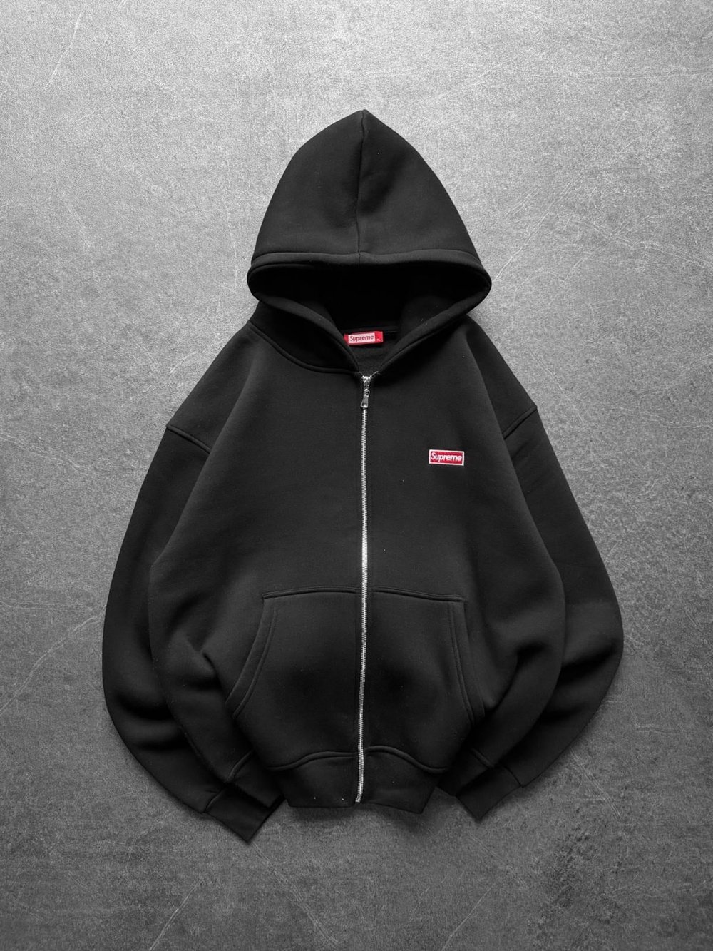 SIRT FUL SUP 3 İPLİK PAMUKLU KUMAŞ HIRKA SİYAH