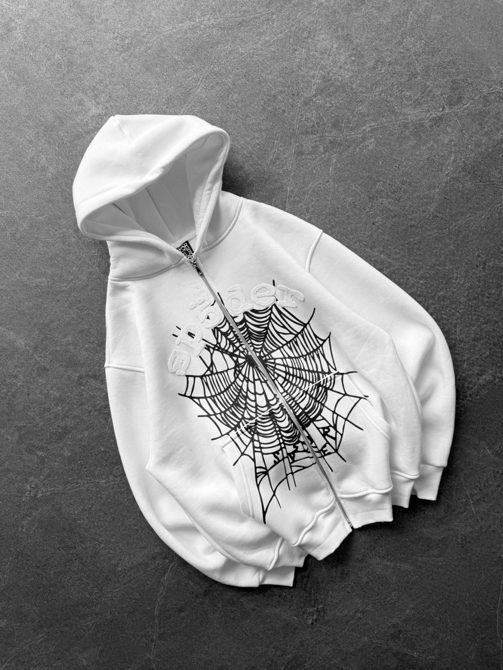 SPIDER OVERSİZE HIRKA BEYAZ