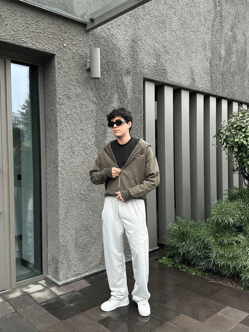 STW YAN BÜYÜK PUNTO 2 İPLİK PAÇA LASTİKLİ EŞOFMAN ALTI GRİ