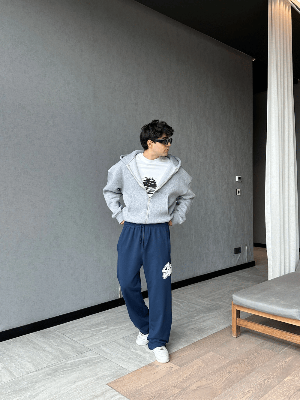 STW YAN BÜYÜK PUNTO 2 İPLİK PAÇA LASTİKLİ EŞOFMAN ALTI LACİ