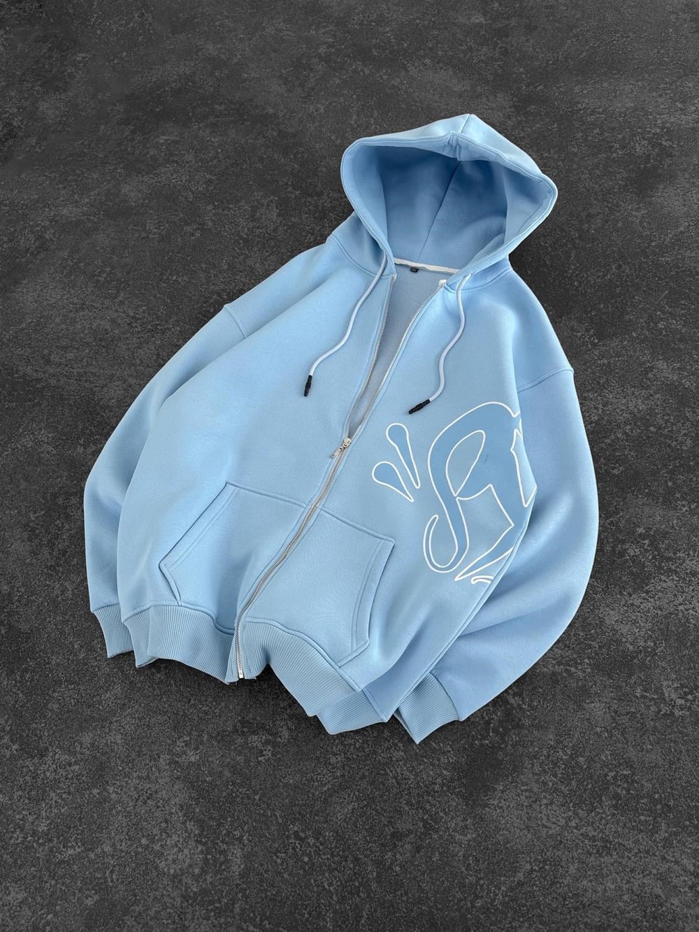 SYN 3 İPLİK PAMUKLU HIRKA BEBEMAVİ