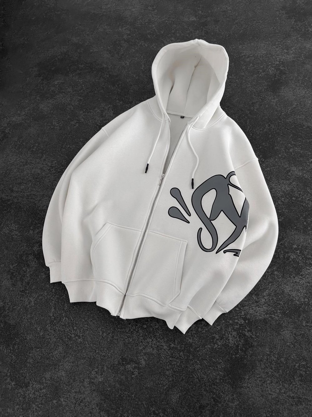 SYN 3 İPLİK PAMUKLU HIRKA BEYAZ