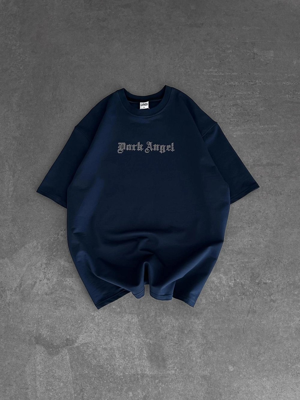 TAŞLI DARK ANGEL OVERSİZE TİŞÖRT LACİ