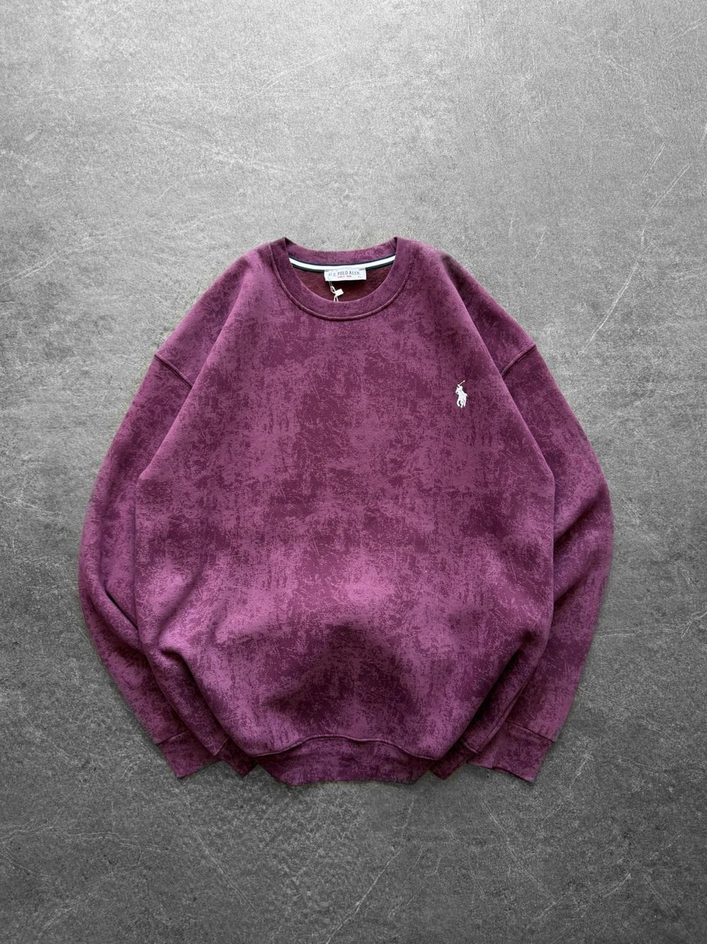 YIKAMALI PL 3 İPLİK PAMUKLU SWEAT BORDO
