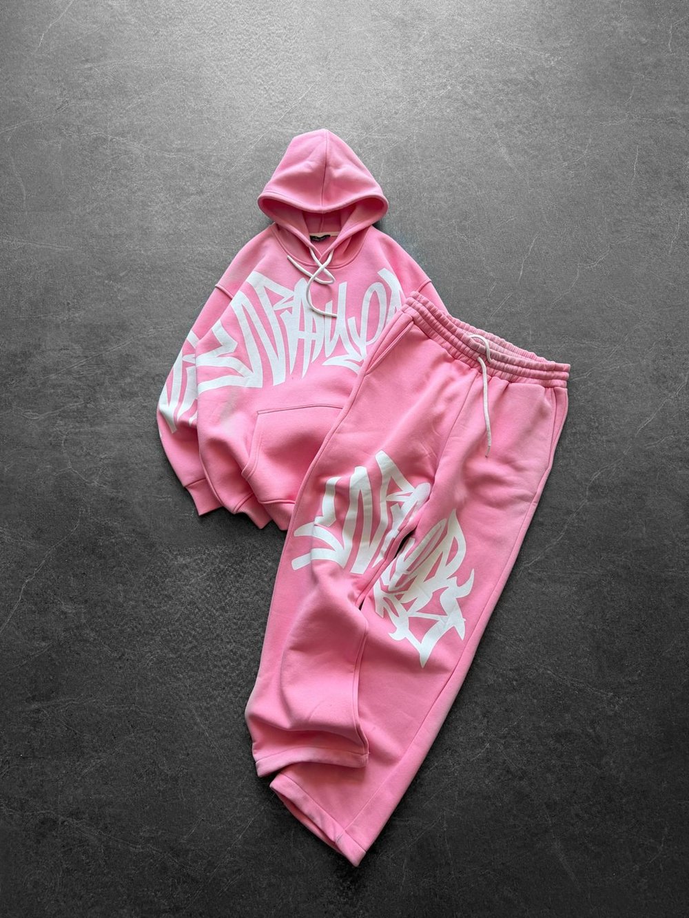YIKAMALI PL 3 İPLİK PAMUKLU SWEAT PEMBE