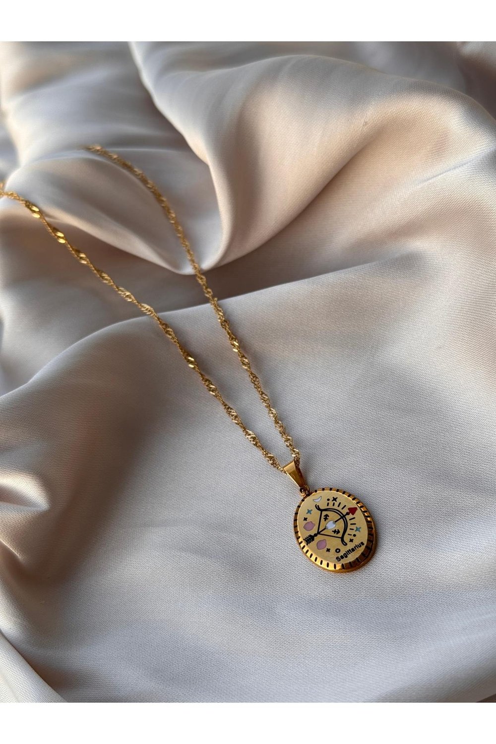 316 L Paslanmaz Çelik Burç Kolye | Gold Burç Kolye | Çelik Burçlu Kolye