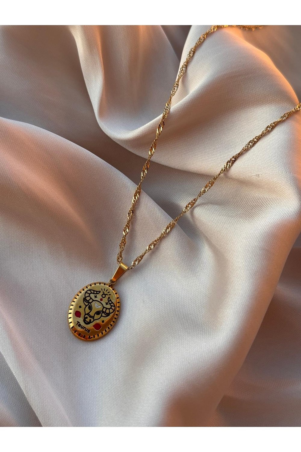 316 L Paslanmaz Çelik Burç Kolye | Gold Burç Kolye | Çelik Burçlu Kolye
