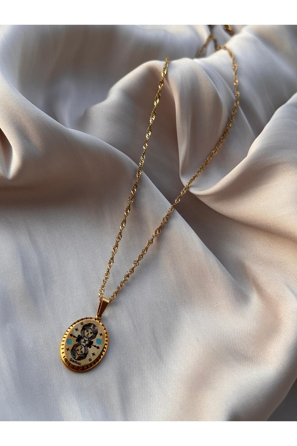 316 L Paslanmaz Çelik Burç Kolye | Gold Burç Kolye | Çelik Burçlu Kolye