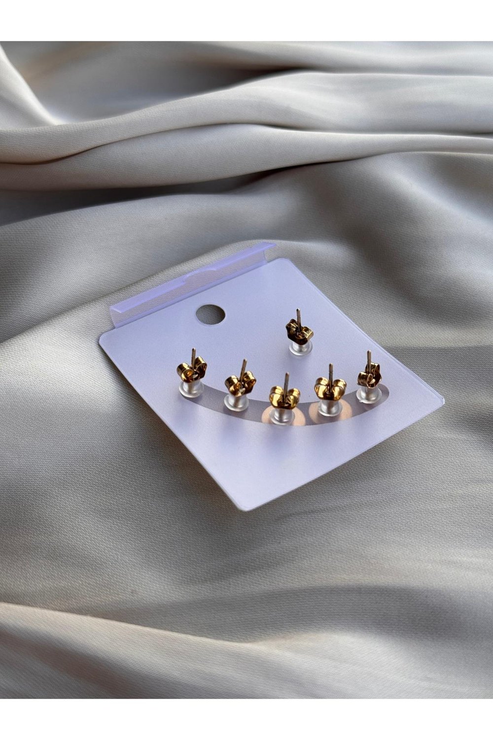 316 L Paslanmaz Çelik Minimal Küpe Set | Gold Küpe Set | Minimalist Küpe