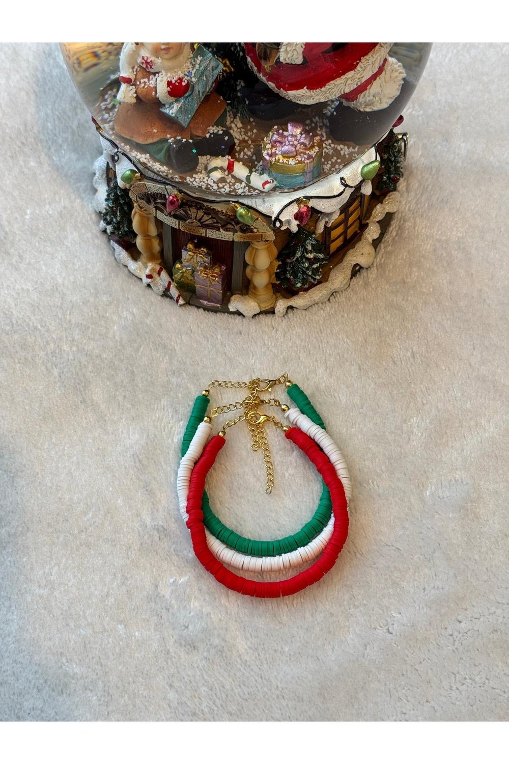 Fimo Boncuklu Yılbaşı Bileklik | 3'lü Yılbaşı Bileklik | Christmas Bileklik | Noel Bilekliği