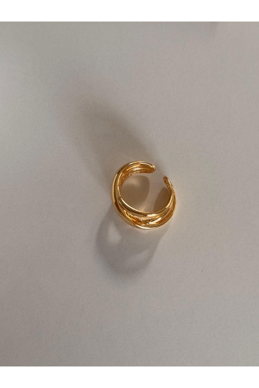 Gold Burgu Yüzük | Free Size Yüzük | Ayarlanabilir Numarasız Yüzük