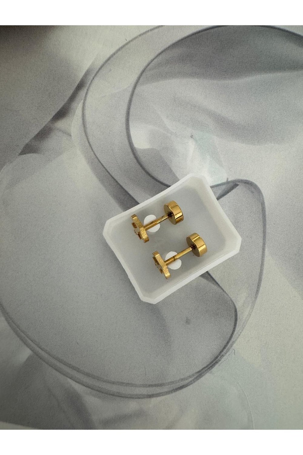 Gold Tragus Küpe | İkili Tragus Küpe