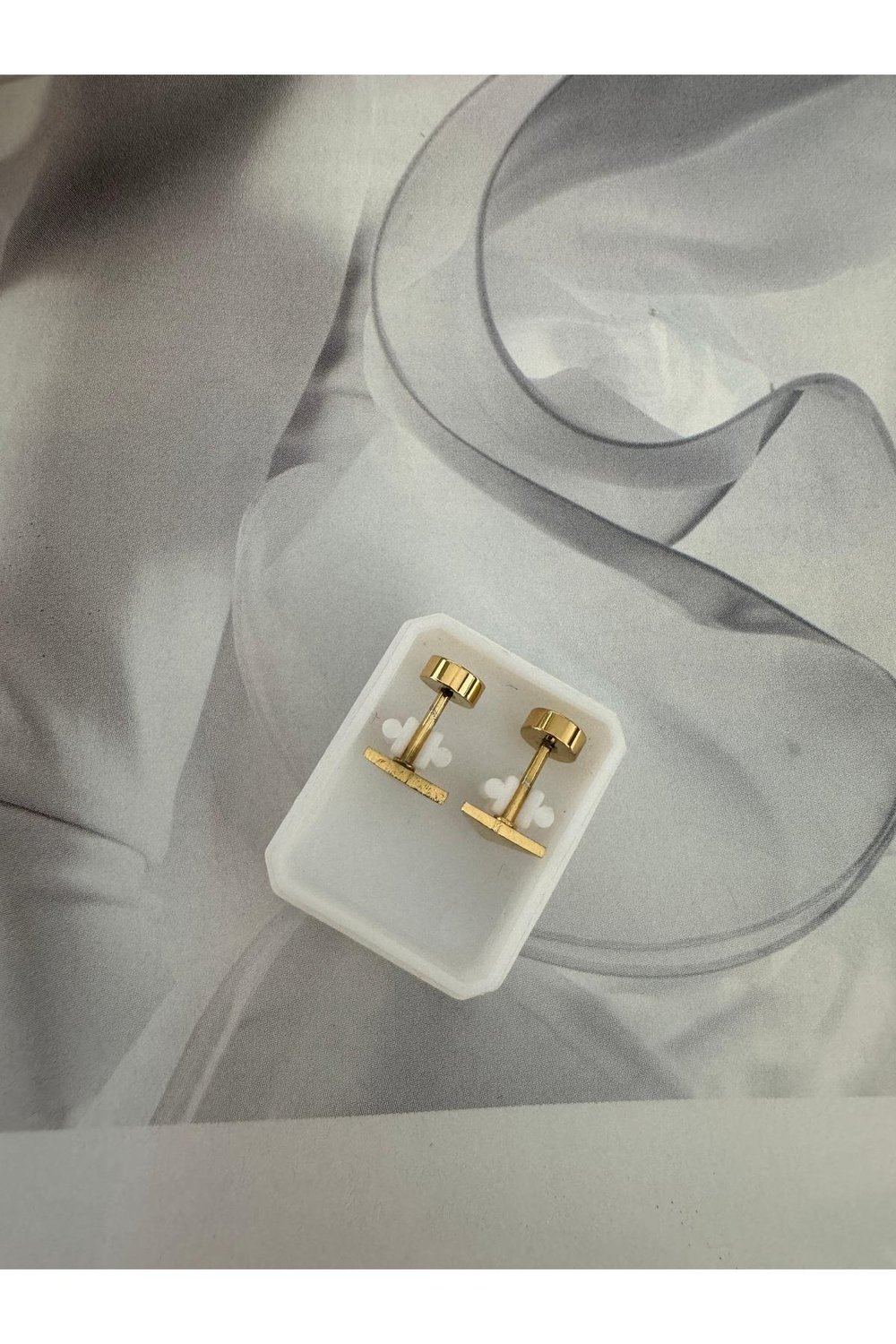 Gold Tragus Küpe | İkili Tragus Küpe