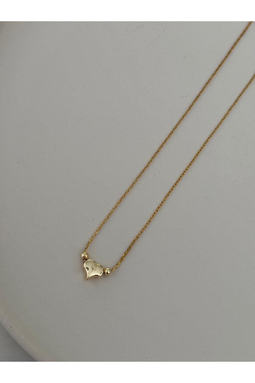 Kadın Gold Mini Kalpli Kolye