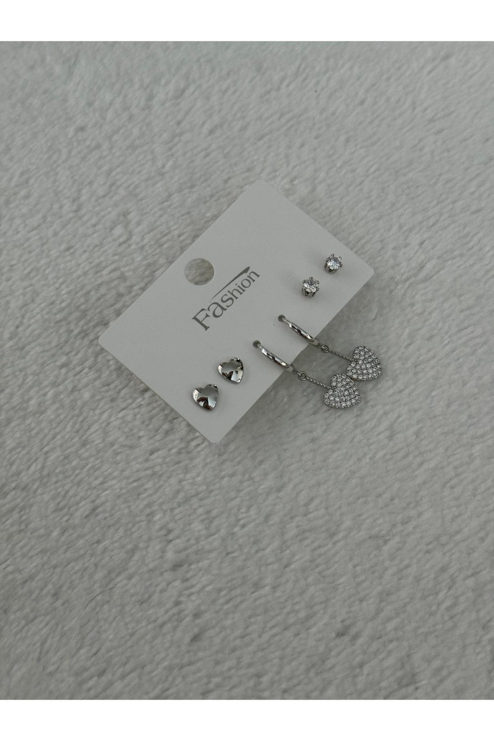 Minimalist Zirkon Taşlı Ithal Küpe Set | Minimal Küpe