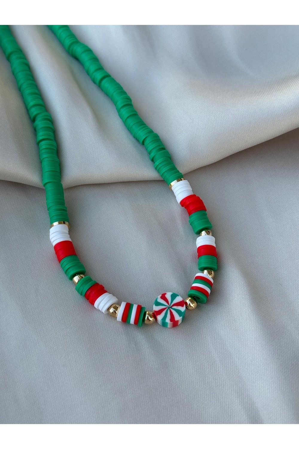 Yılbaşı Kolye | Noel Kolye | Christmas Necklace | Yılbaşı Kolyesi | Yılbaşı Takı | Fimo Kolye