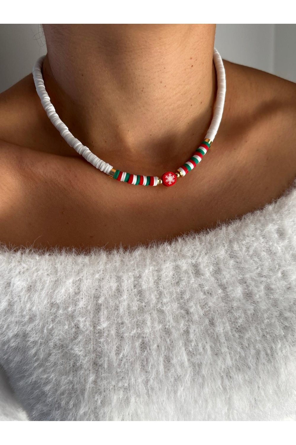 Yılbaşı Kolye | Noel Kolye | Christmas Necklace | Yılbaşı Kolyesi | Yılbaşı Takı | Fimo Kolye