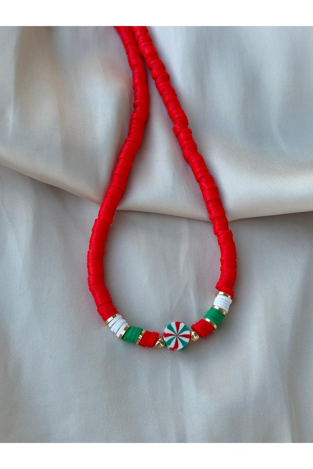 Yılbaşı Kolye | Noel Kolye | Christmas Necklace | Yılbaşı Kolyesi | Yılbaşı Takı | Fimo Kolye