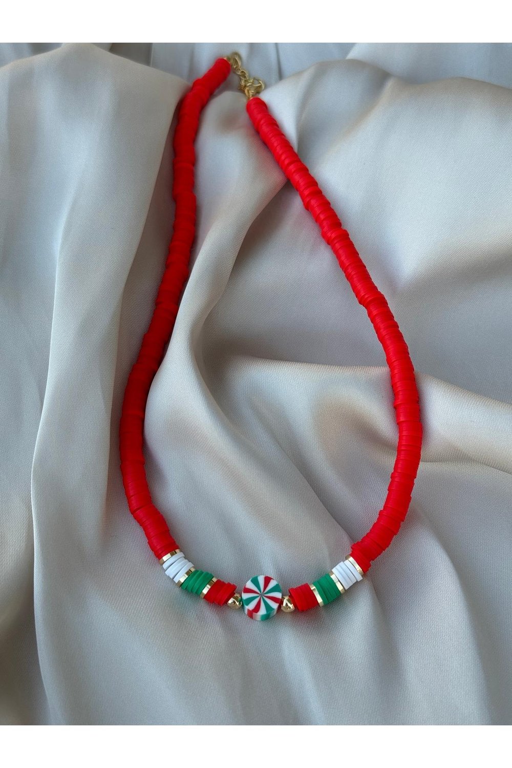 Yılbaşı Kolye | Noel Kolye | Christmas Necklace | Yılbaşı Kolyesi | Yılbaşı Takı | Fimo Kolye