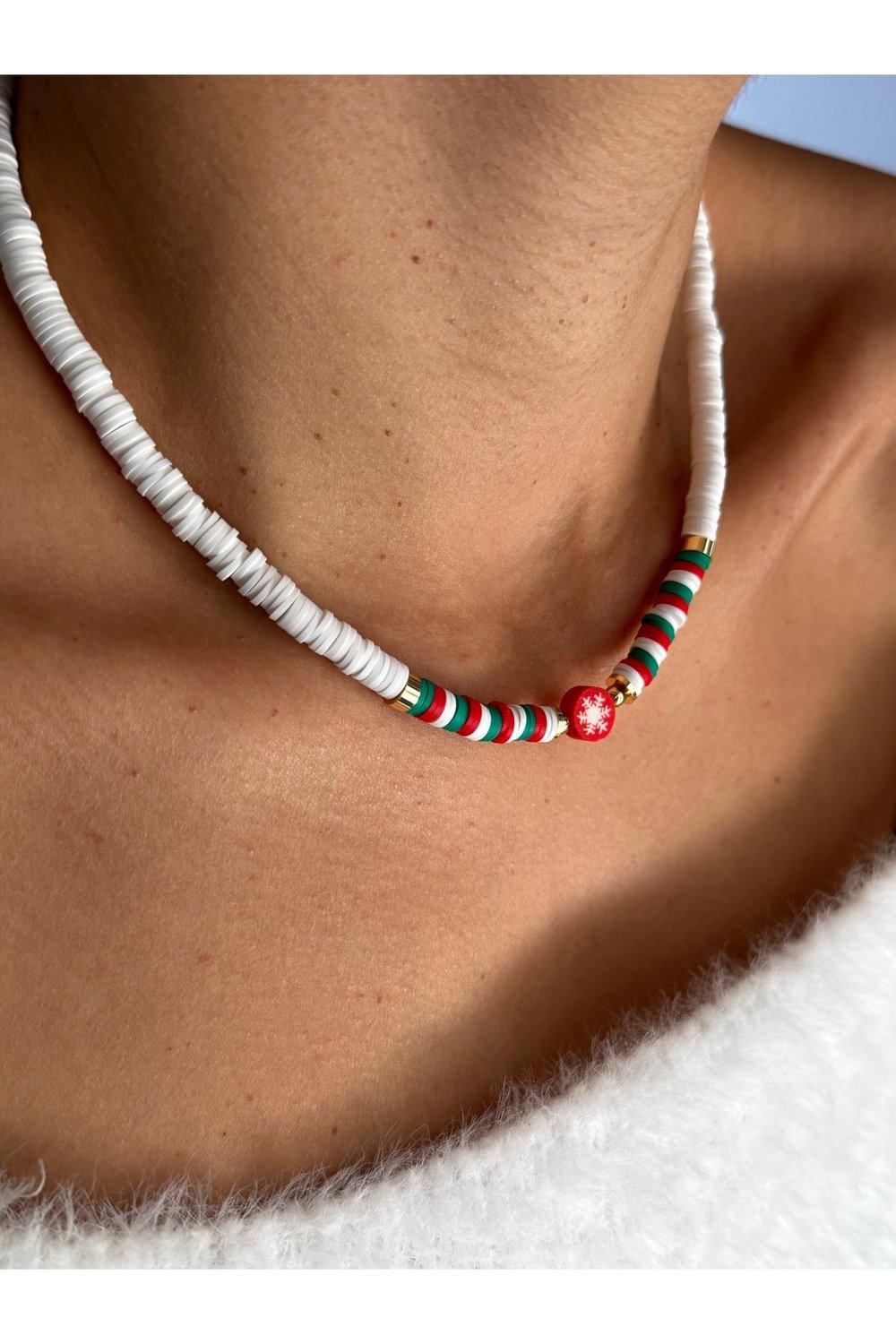 Yılbaşı Kolye | Noel Kolye | Christmas Necklace | Yılbaşı Kolyesi | Yılbaşı Takı | Fimo Kolye