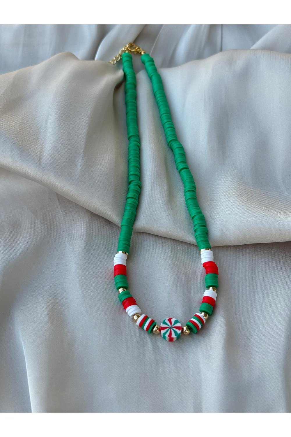 Yılbaşı Kolye | Noel Kolye | Christmas Necklace | Yılbaşı Kolyesi | Yılbaşı Takı | Fimo Kolye