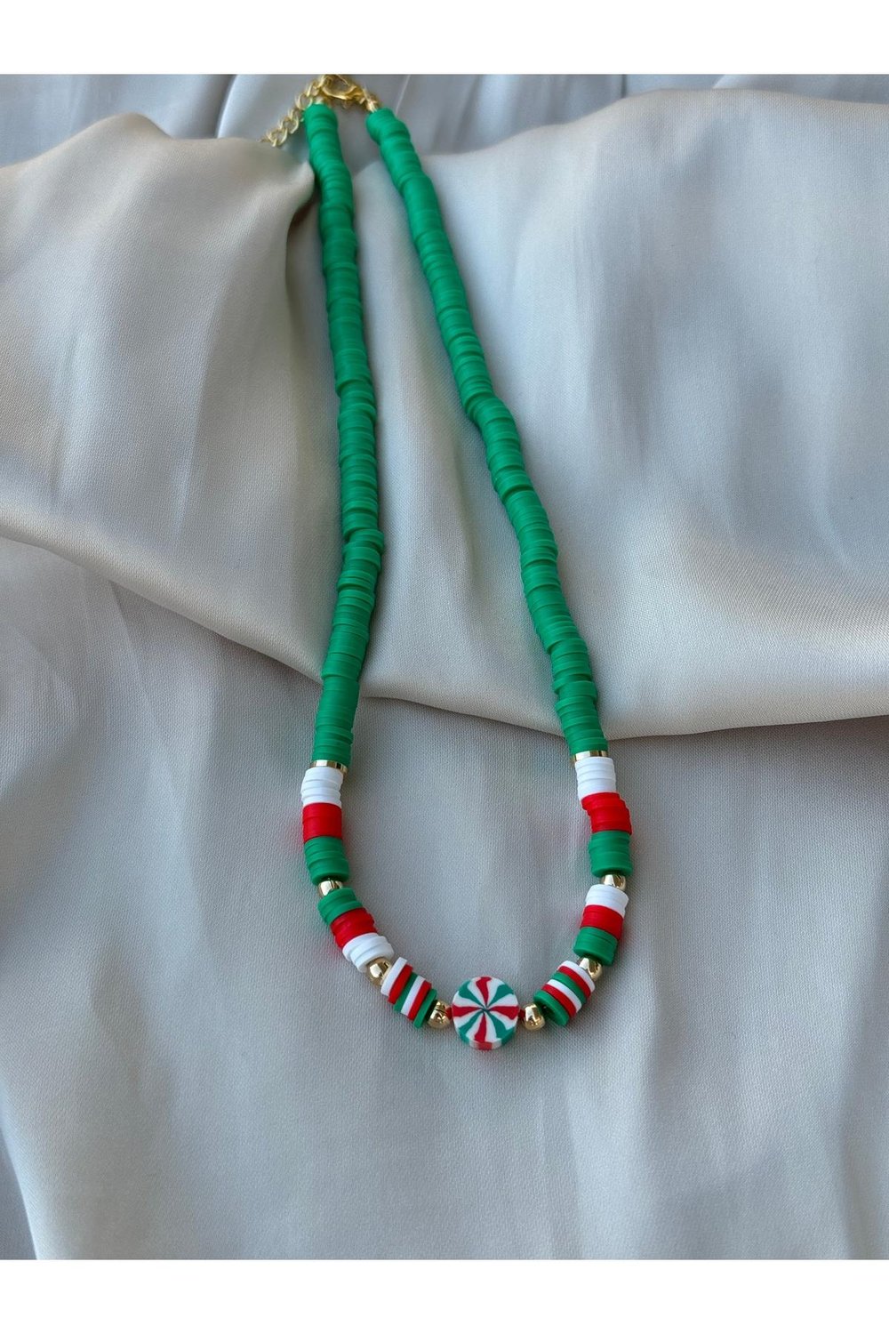 Yılbaşı Kolye | Noel Kolye | Christmas Necklace | Yılbaşı Kolyesi | Yılbaşı Takı | Fimo Kolye