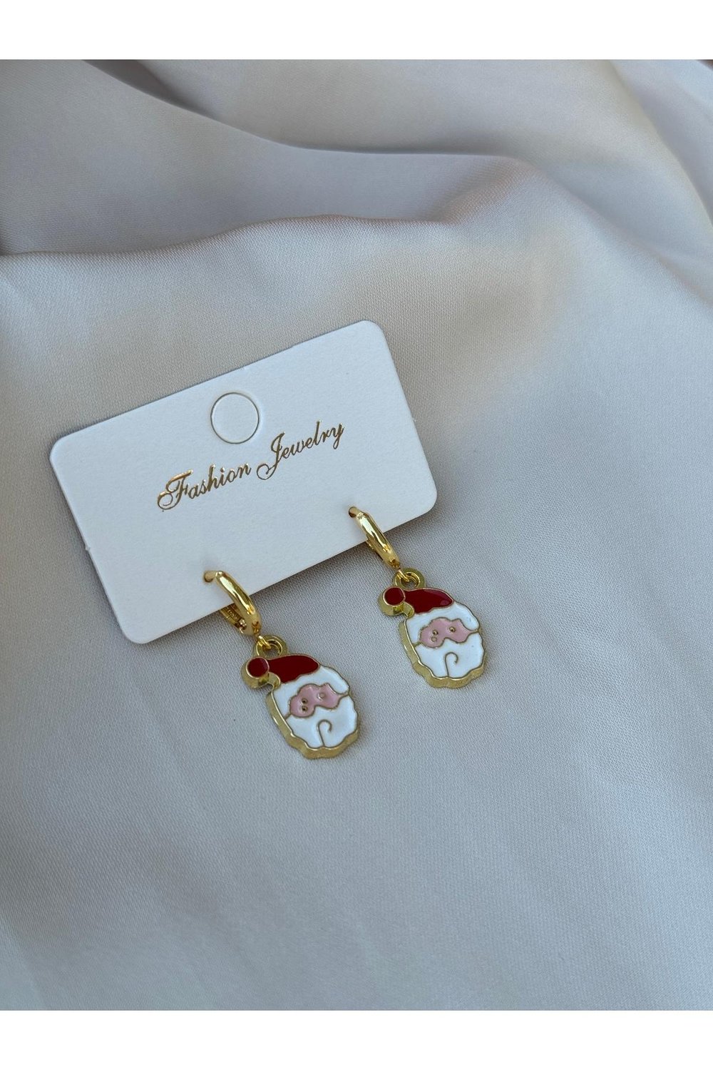 Yılbaşı Küpe | Christmas Küpe | Noel Küpesi | Christmas Earrings | Gold Sallantılı Küpe