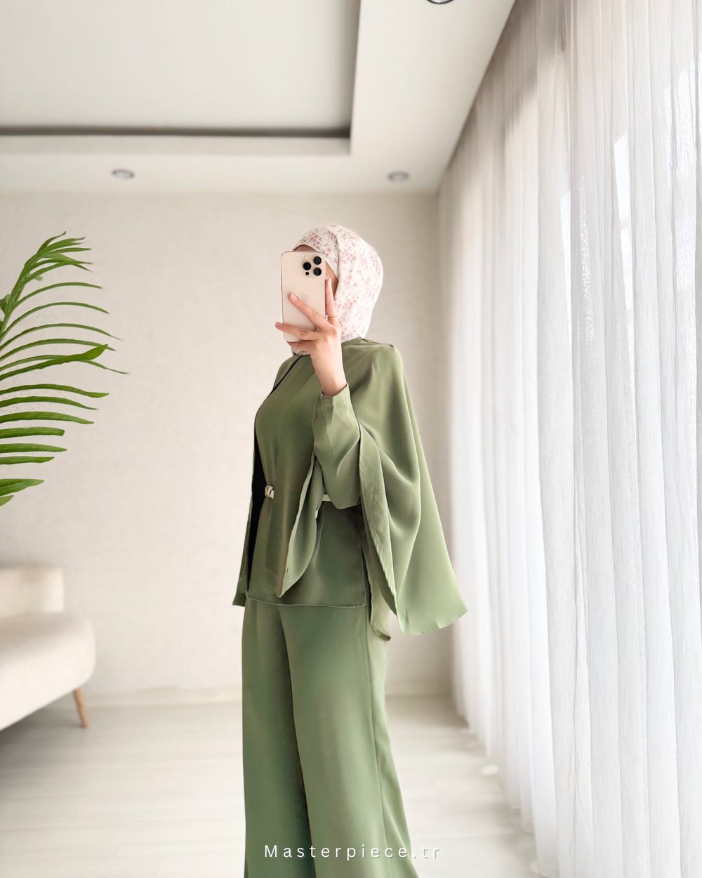 Elegant Kemerli Pantolon Takım