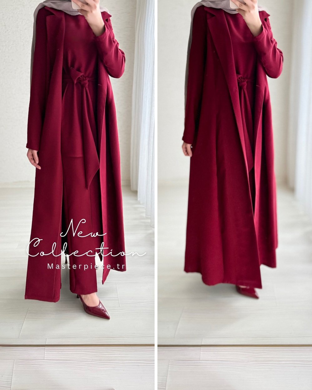 Rima Üçlü Takım (Pantolon Bluz Pelerin)