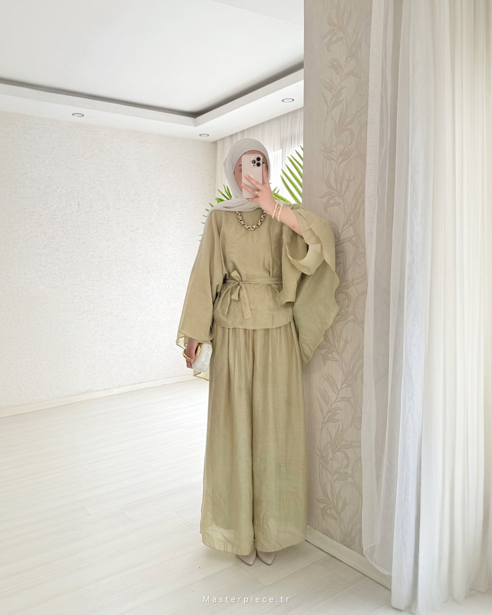 Softelle Asimetrik Kesim Pantolon Takım 