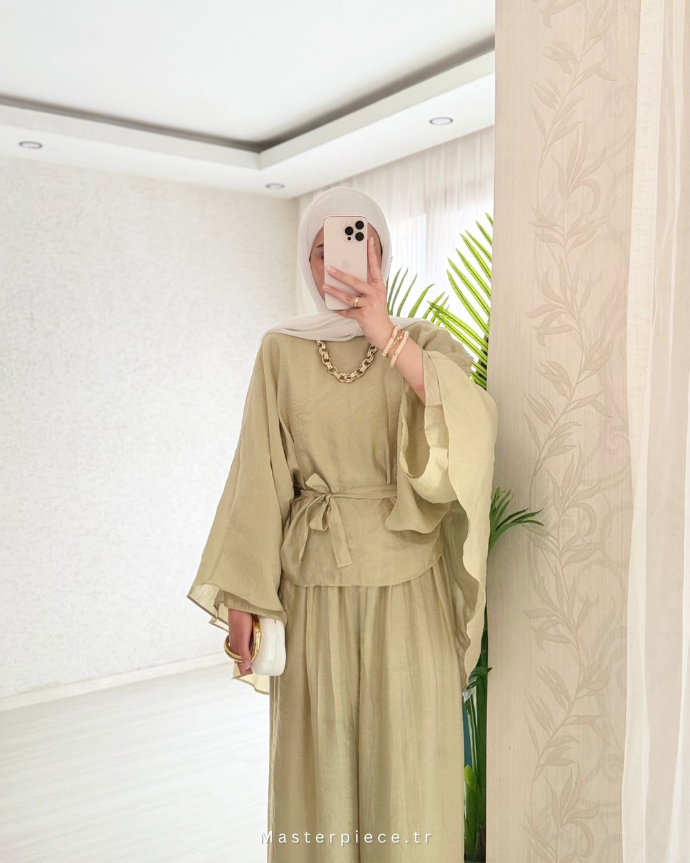 Softelle Asimetrik Kesim Pantolon Takım 