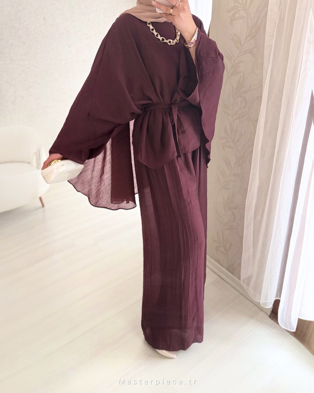 Softelle Asimetrik Kesim Pantolon Takım 