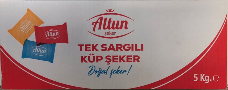 Altun Tek Sargılı Küp Şeker 5 kg (Hijyenik Çift Kat Sızdırmaz Sargı - Endüstriyel Kurumsal İkram Grubu, Çay Ocağı ve Ofis Mutfak Sarf Malzemesi)