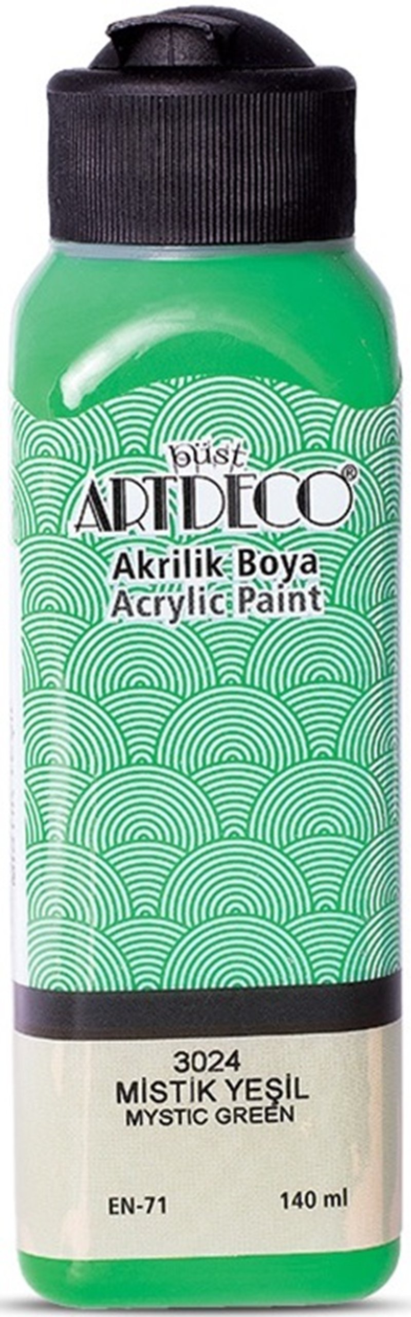 ARTDECO AKRİLİK BOYA 140 ML MİSTİK YEŞİL Y-070R-3024