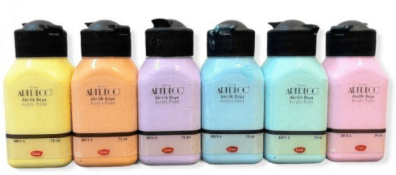 Artdeco Akrilik Boya Seti 6X75 Ml Pastel Renkler Y-070I-As2