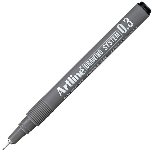ARTLINE ÇİZİM KALEMİ DRAWING SYSTEM 233 0.3 SİYAH A-EK-233 BLACK