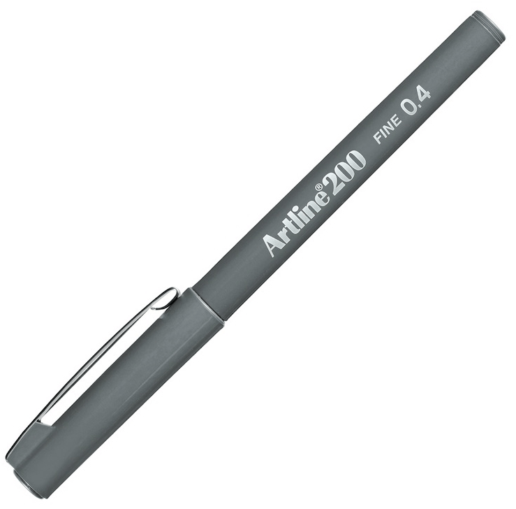 ARTLINE FINELINER KALEM FINE 200N 0.4 GRİ A-EK-200N GREY