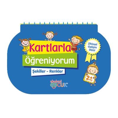 Akademi Çocuk Zihinsel Gelişim Dizisi Kartlarla Öğreniyorum Şekiller Renkler - 23X15 cm